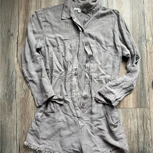Young Fabulous & Broke Taupe Romper